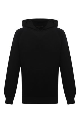 Мужской худи ZEGNA COUTURE черного цвета по цене 89500 руб., арт. CWR20/376 | Фото 1 Мужской худи ZEGNA COUTURE черного цвета, арт. CWR20/376 | Фото 1