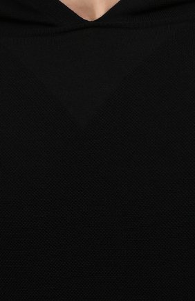 Мужской худи ZEGNA COUTURE черного цвета, арт. CWR20/376 | Фото 5 (Материал внешний: Шерсть, Синтетический материал; Рукава: Длинные; Принт: Без принта; Длина (для топов): Стандартные; Мужское Кросс-КТ: Худи-одежда; Стили: Кэжуэл)
