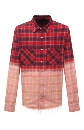 Мужская хлопковая рубашка AMIRI красного цвета по цене 79700 руб., арт. MSL005-610 | Фото 1 Мужская хлопковая рубашка AMIRI красного цвета, арт. MSL005-610 | Фото 1