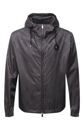 Мужская куртка BERLUTI серого цвета, арт. R200BU80-001 | Фото 1 (Материал внешний: Синтетический материал; Кросс-КТ: Ветровка, Куртка; Рукава: Длинные; Длина (верхняя одежда): Короткие; Стили: Кэжуэл; Материал подклада: Синтетический материал)
