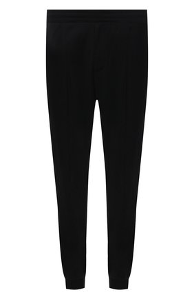 Мужские шерстяные джоггеры BERLUTI черного цвета, арт. R20TCU67-001 | Фото 1 (Длина (брюки, джинсы): Стандартные; Силуэт М (брюки): Джоггеры; Материал внешний: Шерсть; Стили: Кэжуэл)