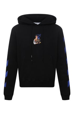 Мужской хлопковое худи OFF-WHITE черного цвета по цене 42600 руб., арт. 0MBB034S21FLE008 | Фото 1 Мужской хлопковое худи OFF-WHITE черного цвета, арт. 0MBB034S21FLE008 | Фото 1
