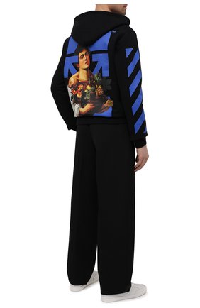 Мужской хлопковое худи OFF-WHITE черного цвета по цене 42600 руб., арт. 0MBB034S21FLE008 | Фото 2 Мужской хлопковое худи OFF-WHITE черного цвета, арт. 0MBB034S21FLE008 | Фото 2
