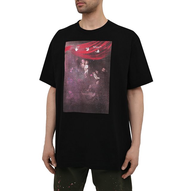 фото Хлопковая футболка off-white