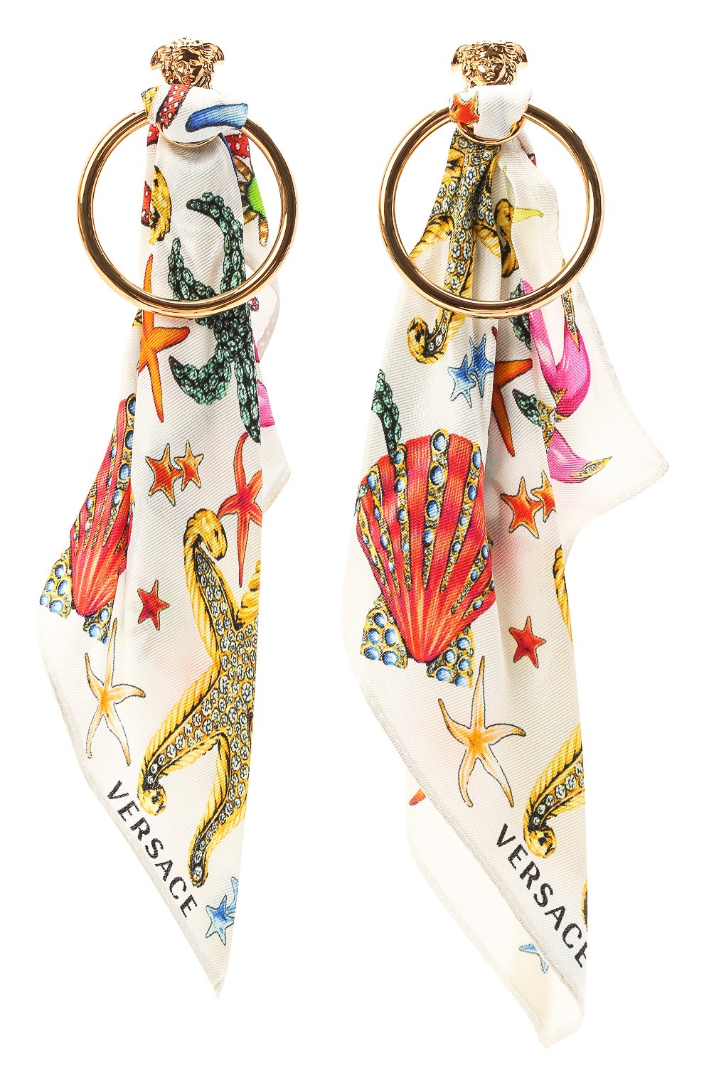 Женские серьги trésor de la mer VERSACE разноцветного цвета, арт. DG2I139/DJME | Фото 1 (Материал: Металл)