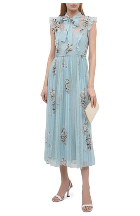 Женское платье REDVALENTINO светло-голубого цвета по цене 104500 руб., арт. VR0VAZ85/5SR | Фото 2 Женское платье REDVALENTINO светло-голубого цвета, арт. VR0VAZ85/5SR | Фото 2