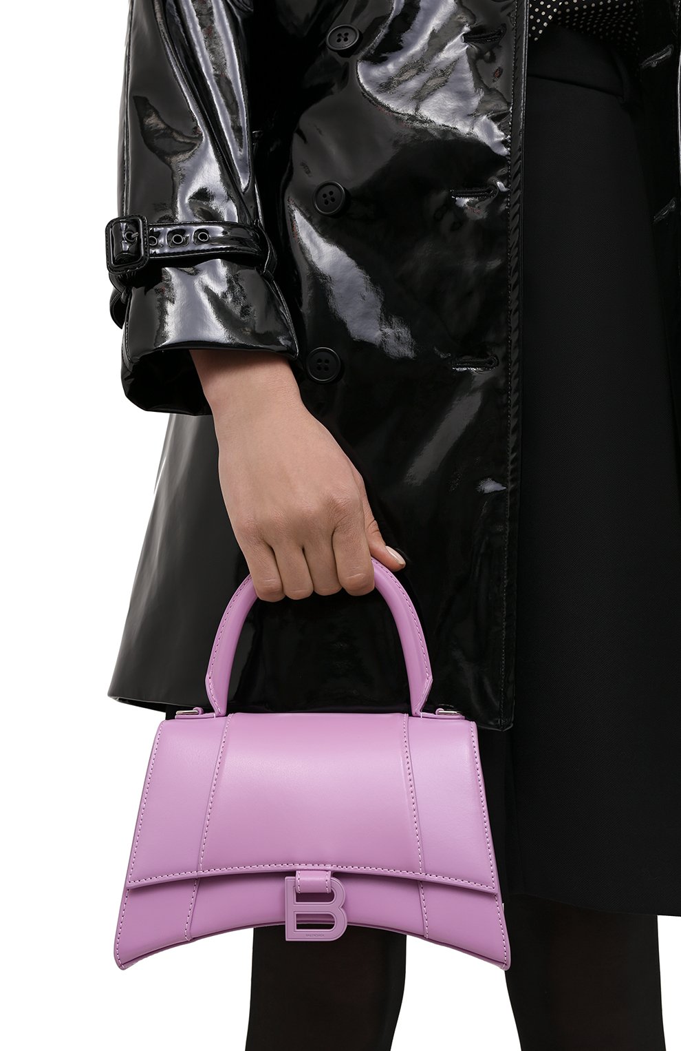 Женская сумка hourglass s BALENCIAGA сиреневого цвета по цене 161500 руб., арт. 593546/1QJ4I | Фото 2 Женская сумка hourglass s BALENCIAGA сиреневого цвета, арт. 593546/1QJ4I | Фото 2