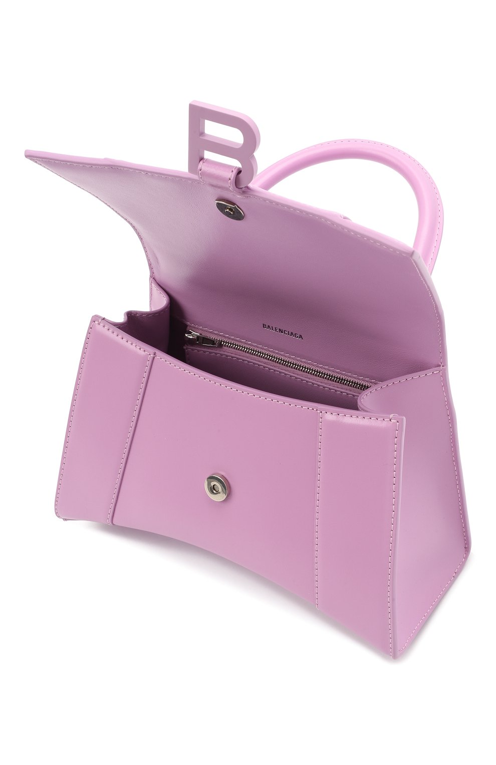 Женская сумка hourglass s BALENCIAGA сиреневого цвета по цене 161500 руб., арт. 593546/1QJ4I | Фото 4 Женская сумка hourglass s BALENCIAGA сиреневого цвета, арт. 593546/1QJ4I | Фото 4