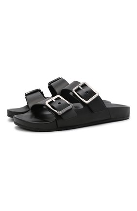 Женские кожаные шлепанцы mallorca BALENCIAGA черного цвета по цене 55950 руб., арт. 656821/WA2M6 | Фото 1 Женские кожаные шлепанцы mallorca BALENCIAGA черного цвета, арт. 656821/WA2M6 | Фото 1