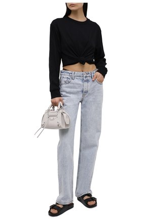Женские кожаные шлепанцы mallorca BALENCIAGA черного цвета по цене 55950 руб., арт. 656821/WA2M6 | Фото 2 Женские кожаные шлепанцы mallorca BALENCIAGA черного цвета, арт. 656821/WA2M6 | Фото 2