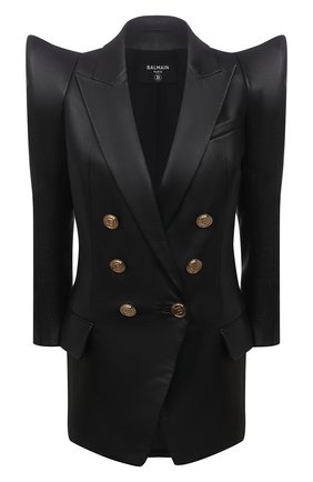Женский кожаный жакет BALMAIN черного цвета по цене 319000 руб., арт. VF0SI050/L151 | Фото 1 Женский кожаный жакет BALMAIN черного цвета, арт. VF0SI050/L151 | Фото 1