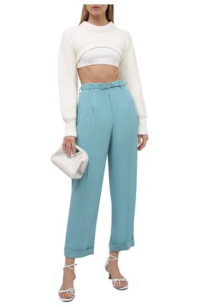 Женские брюки из вискозы RALPH LAUREN голубого цвета по цене 109000 руб., арт. 290845622 | Фото 2 Женские брюки из вискозы RALPH LAUREN голубого цвета, арт. 290845622 | Фото 2