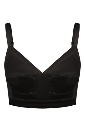Женский бра-топ из вискозы ALEXANDER MCQUEEN черного цвета по цене 113500 руб., арт. 657472/QEAC0 | Фото 1 Женский бра-топ из вискозы ALEXANDER MCQUEEN черного цвета, арт. 657472/QEAC0 | Фото 1 (Материал внешний: Вискоза; Стили: Романтичный; Кросс-КТ: без рукавов; Длина (для топов): Укороченные)