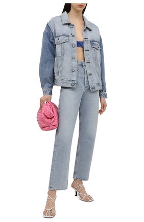 Женская джинсовая куртка MOUSSY голубого цвета по цене 39700 руб., арт. 025ESC11-1250 | Фото 2 Женская джинсовая куртка MOUSSY голубого цвета, арт. 025ESC11-1250 | Фото 2