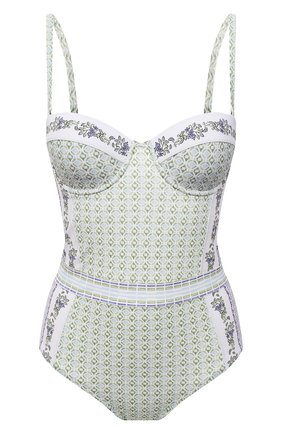 Женский слитный купальник TORY BURCH голубого цвета по цене 29950 руб., арт. 57060 | Фото 1 Женский слитный купальник TORY BURCH голубого цвета, арт. 57060 | Фото 1