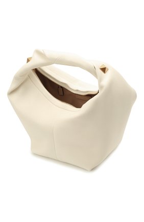 Женская сумка roman stud small VALENTINO кремвого цвета по цене 239500 руб., арт. VW0B0J15/BSF | Фото 5 Женская сумка roman stud small VALENTINO кремвого цвета, арт. VW0B0J15/BSF | Фото 5 (Сумки-технические: Сумки top-handle; Материал: Натуральная кожа; Размер: small)