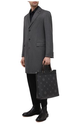 Мужская сумка-тоут BERLUTI черного цвета, арт. M223395 | Фото 2 (Материал: Экокожа; Ремень/цепочка: На ремешке; Размер: large)