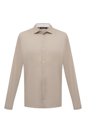 Мужская льняная рубашка LORO PIANA бежевого цвета по цене 84850 руб., арт. FAL6917 | Фото 1 Мужская льняная рубашка LORO PIANA бежевого цвета, арт. FAL6917 | Фото 1 (Случай: Повседневный; Стили: Кэжуэл; Длина (для топов): Стандартные; Материал внешний: Лен; Рукава: Длинные; Манжеты: На пуговицах; Принт: Однотонные; Воротник: Акула)