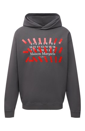 Мужской хлопковое худи MAISON MARGIELA серого цвета по цене 61750 руб., арт. S30GU0148/S25503 | Фото 1 Мужской хлопковое худи MAISON MARGIELA серого цвета, арт. S30GU0148/S25503 | Фото 1