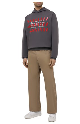 Мужской хлопковое худи MAISON MARGIELA серого цвета по цене 61750 руб., арт. S30GU0148/S25503 | Фото 2 Мужской хлопковое худи MAISON MARGIELA серого цвета, арт. S30GU0148/S25503 | Фото 2