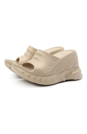 Женские резиновые шлепанцы marshmallow GIVENCHY бежевого цвета по цене 33850 руб., арт. BE305BE0YB | Фото 1 Женские резиновые шлепанцы marshmallow GIVENCHY бежевого цвета, арт. BE305BE0YB | Фото 1