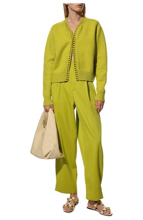 Женские кожаные шлепанцы roman stud runway VALENTINO бежевого цвета по цене 62350 руб., арт. VW0S0BU9/ZWM | Фото 2 Женские кожаные шлепанцы roman stud runway VALENTINO бежевого цвета, арт. VW0S0BU9/ZWM | Фото 2