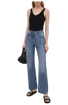 Женские резиновые шлепанцы pool BALENCIAGA черного цвета по цене 29800 руб., арт. 656434/W1S86 | Фото 2 Женские резиновые шлепанцы pool BALENCIAGA черного цвета, арт. 656434/W1S86 | Фото 2