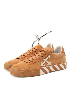 Женские замшевые кеды vulcanized OFF-WHITE коричневого цвета по цене 28800 руб., арт. 0WIA178S21LEA0012001 | Фото 1 Женские замшевые кеды vulcanized OFF-WHITE коричневого цвета, арт. 0WIA178S21LEA0012001 | Фото 1
