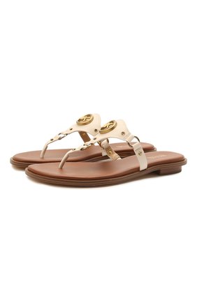 Женские кожаные шлепанцы conway MICHAEL MICHAEL KORS бежевого цвета по цене 10550 руб., арт. 40S1C0FA1L | Фото 1 Женские кожаные шлепанцы conway MICHAEL MICHAEL KORS бежевого цвета, арт. 40S1C0FA1L | Фото 1