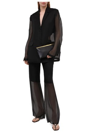 Женский шелковый жакет JIL SANDER черного цвета по цене 212500 руб., арт. JSWS135026-WS282500 | Фото 2 Женский шелковый жакет JIL SANDER черного цвета, арт. JSWS135026-WS282500 | Фото 2