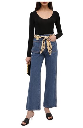 Женские джинсы LANVIN темно-синего цвета по цене 94950 руб., арт. RW-TR0023-D002-E21 | Фото 2 Женские джинсы LANVIN темно-синего цвета, арт. RW-TR0023-D002-E21 | Фото 2