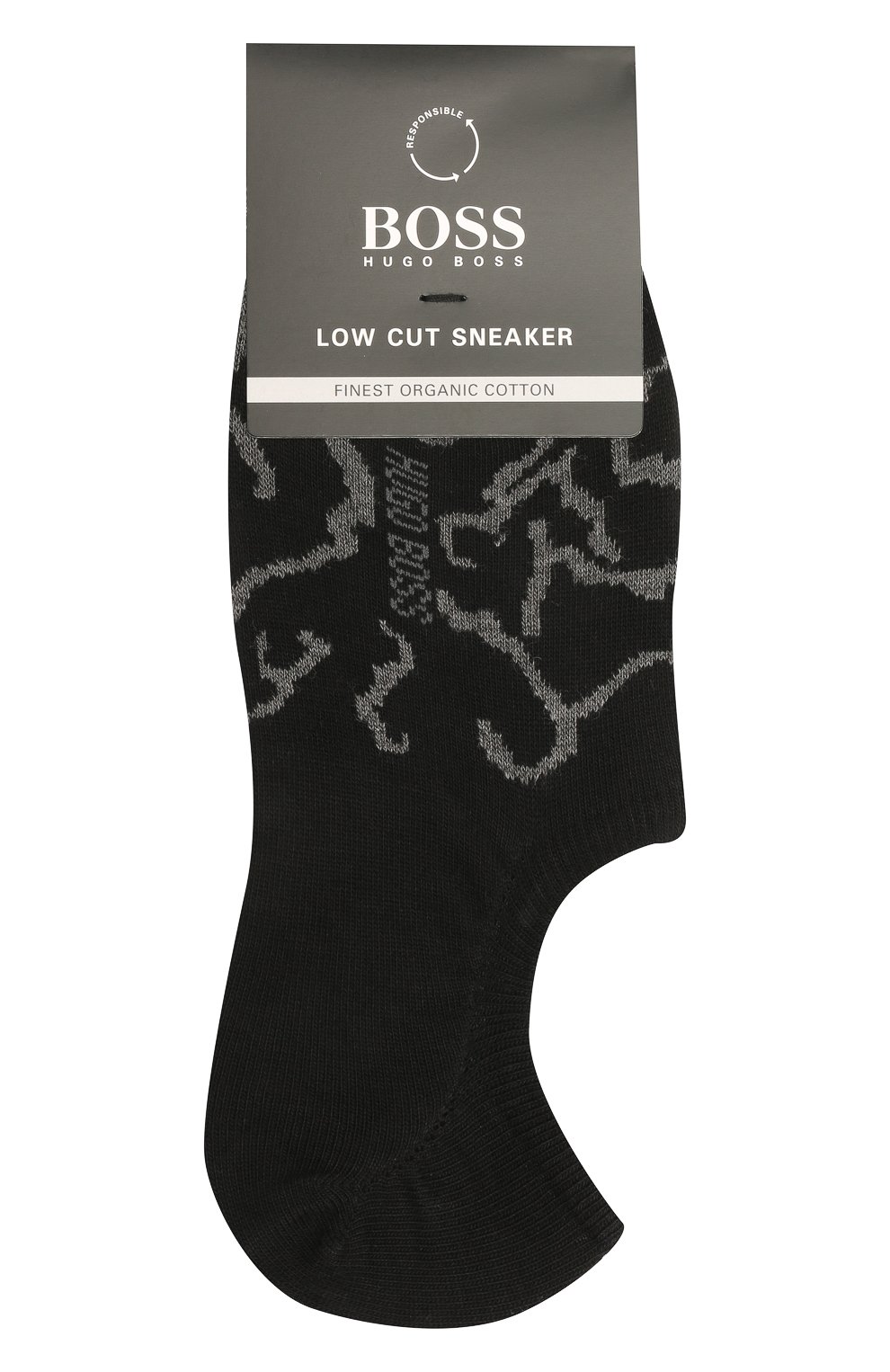 Мужские хлопковые носки BOSS черного цвета, арт. 50452821 | Фото 1 (Кросс-КТ: бельё; Материал внешний: Хлопок)