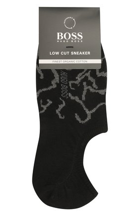 Мужские хлопковые носки BOSS черного цвета, арт. 50452821 | Фото 1 (Материал внешний: Хлопок; Кросс-КТ: бельё)