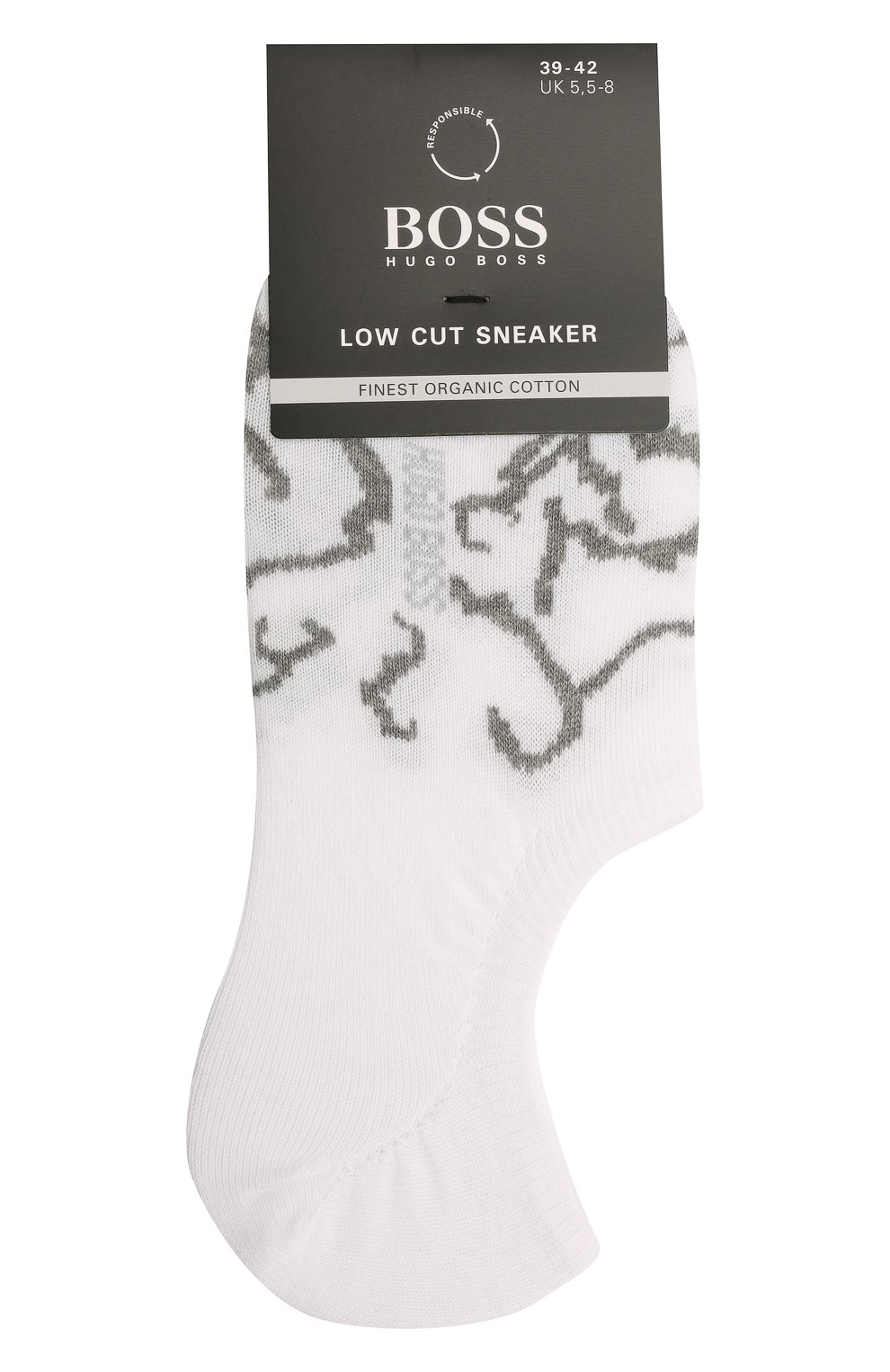 Мужские хлопковые носки BOSS белого цвета, арт. 50452821 | Фото 1 (Кросс-КТ: бельё; Материал внешний: Хлопок)