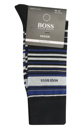 Мужские хлопковые носки BOSS темно-синего цвета по цене 1400 руб., арт. 50452771 | Фото 1 Мужские хлопковые носки BOSS темно-синего цвета, арт. 50452771 | Фото 1