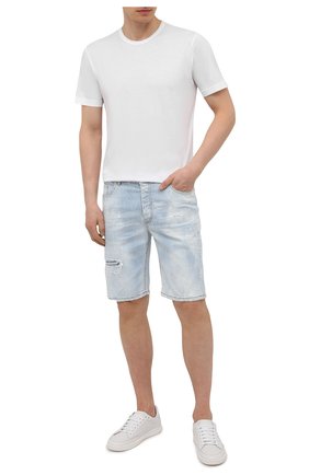 Мужские джинсовые шорты PREMIUM MOOD DENIM SUPERIOR голубого цвета по цене 19050 руб., арт. S21 03527S538/BARRET/S | Фото 2 Мужские джинсовые шорты PREMIUM MOOD DENIM SUPERIOR голубого цвета, арт. S21 03527S538/BARRET/S | Фото 2