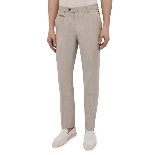 фото Брюки из шерсти и льна corneliani
