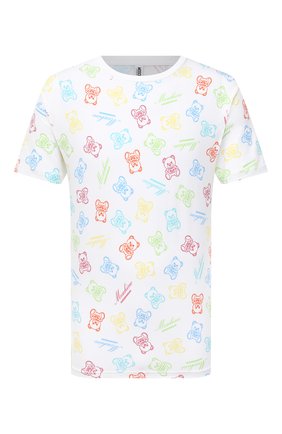 Мужская хлопковая футболка MOSCHINO белого цвета по цене 12450 руб., арт. A1906/8108 | Фото 1 Мужская хлопковая футболка MOSCHINO белого цвета, арт. A1906/8108 | Фото 1