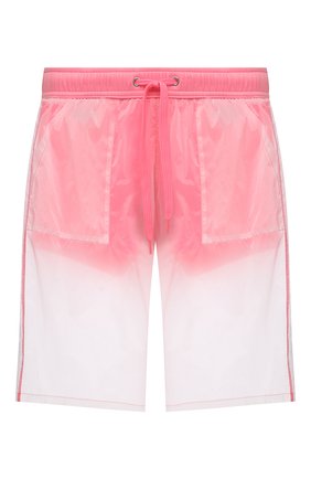 Мужские плавки-шорты MOSCHINO розового цвета, арт. A6164/2313 | Фото 1 (Материал внешний: Синтетический материал; Мужское Кросс-КТ: плавки-шорты; Принт: Без принта)