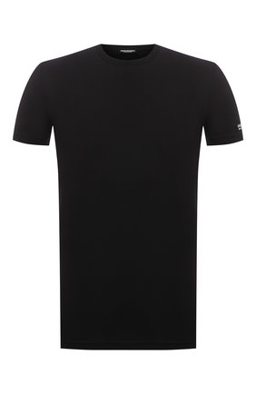 Мужская хлопковая футболка DSQUARED2 черного цвета по цене 8340 руб., арт. D9M203520 | Фото 1 Мужская хлопковая футболка DSQUARED2 черного цвета, арт. D9M203520 | Фото 1