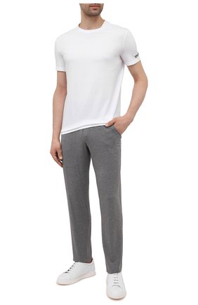 Мужская хлопковая футболка DSQUARED2 белого цвета по цене 8340 руб., арт. D9M203520 | Фото 2 Мужская хлопковая футболка DSQUARED2 белого цвета, арт. D9M203520 | Фото 2