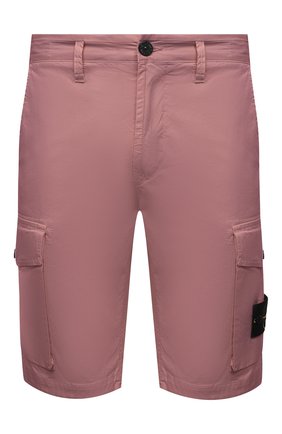 Мужские хлопковые шорты STONE ISLAND розового цвета по цене 22300 руб., арт. 7415L0719 | Фото 1 Мужские хлопковые шорты STONE ISLAND розового цвета, арт. 7415L0719 | Фото 1