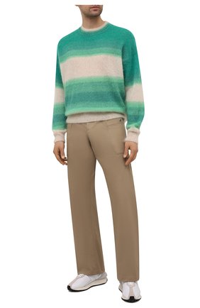 Мужские хлопковые брюки LANVIN бежевого цвета по цене 69950 руб., арт. RM-TR0116-4148-E21 | Фото 2 Мужские хлопковые брюки LANVIN бежевого цвета, арт. RM-TR0116-4148-E21 | Фото 2