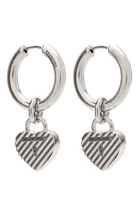 Женские серьги BALENCIAGA серебряного цвета по цене 49950 руб., арт. 644518/J8400 | Фото 3 Женские серьги BALENCIAGA серебряного цвета, арт. 644518/J8400 | Фото 3