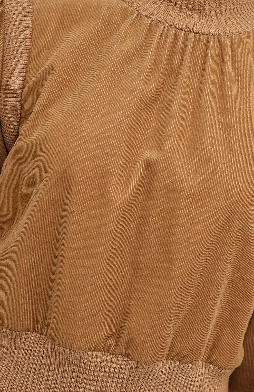Женский хлопковый свитшот SAINT LAURENT бежевого цвета, арт. 648730/Y7C38 | Фото 5 (Рукава: Длинные; Длина (для топов): Стандартные; Региональные ограничения белый список (Axapta Mercury): RU; Материал внешний: Хлопок; Женское Кросс-КТ: Свитшот-одежда; Стили: Кэжуэл)