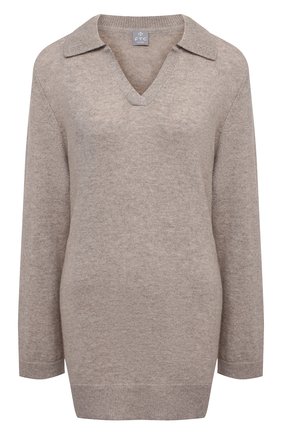 Женский кашемировый пуловер FTC коричневого цвета, арт. 820-0470 | Фото 1 (Длина (для топов): Стандартные; Материал внешний: Шерсть, Кашемир; Рукава: Длинные; Стили: Кэжуэл; Женское Кросс-КТ: Пуловер-одежда)