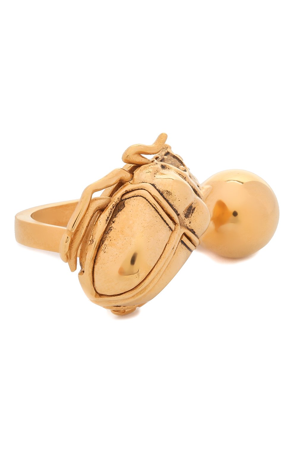 Женское кольцо SAINT LAURENT золотого цвета, арт. 661782/Y1500 | Фото 1 (Материал: Металл)
