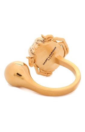 Женское кольцо SAINT LAURENT золотого цвета, арт. 661782/Y1500 | Фото 2 (Материал: Металл)