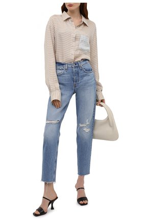 Женские джинсы RAG&BONE голубого цвета по цене 32850 руб., арт. WDD21S2769B1HH | Фото 2 Женские джинсы RAG&BONE голубого цвета, арт. WDD21S2769B1HH | Фото 2