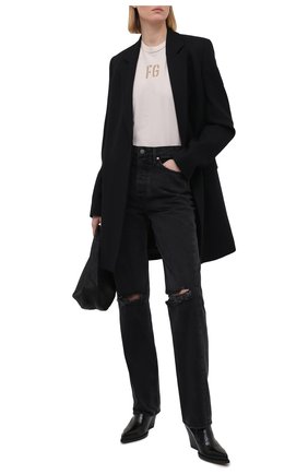 Женская хлопковая футболка FEAR OF GOD кремвого цвета по цене 22750 руб., арт. FG50-025CTJ | Фото 2 Женская хлопковая футболка FEAR OF GOD кремвого цвета, арт. FG50-025CTJ | Фото 2